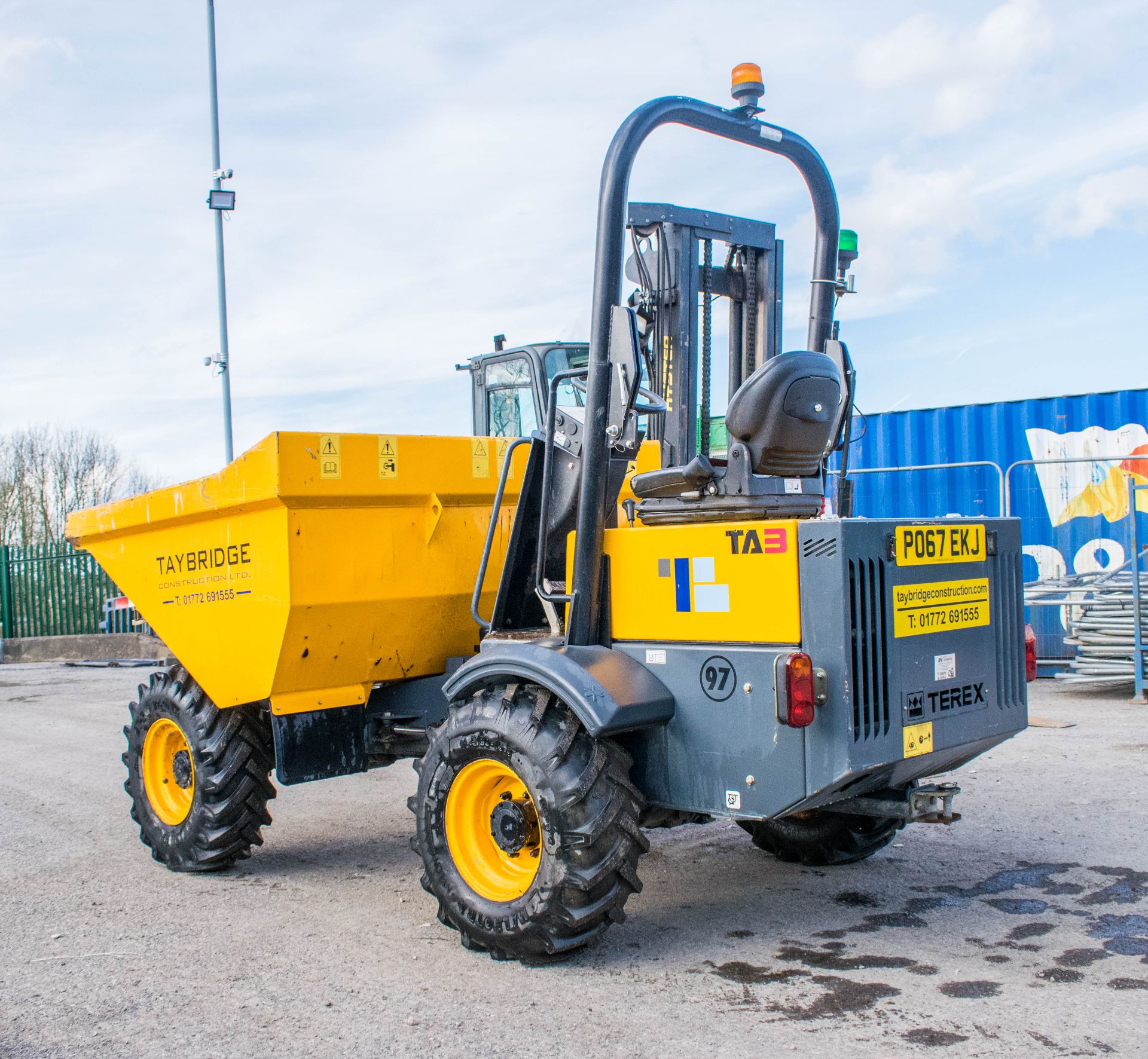 Mecelac 3 tonne straight skip dumper Year: 2017 S/N: 3627 Recorded Hours: 351 - Image 4 of 18