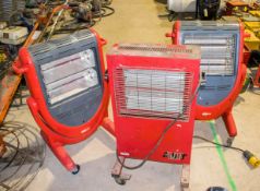 3 - 110 volt infra red heaters