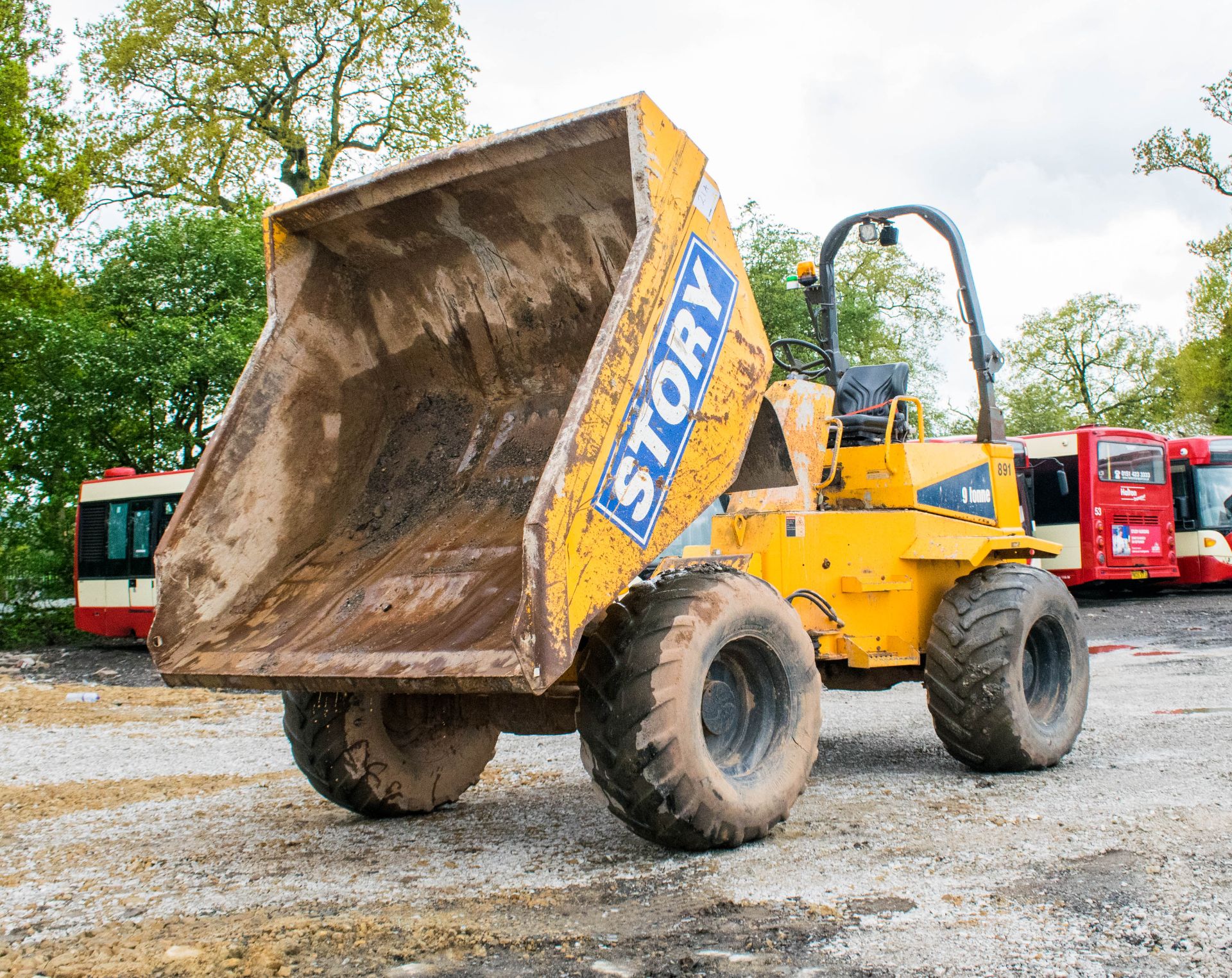 Thwaites 9 tonne straight skip dumper  Year: 2008 S/N: B6994 Recorded Hours: 3405 891 - Image 13 of 18