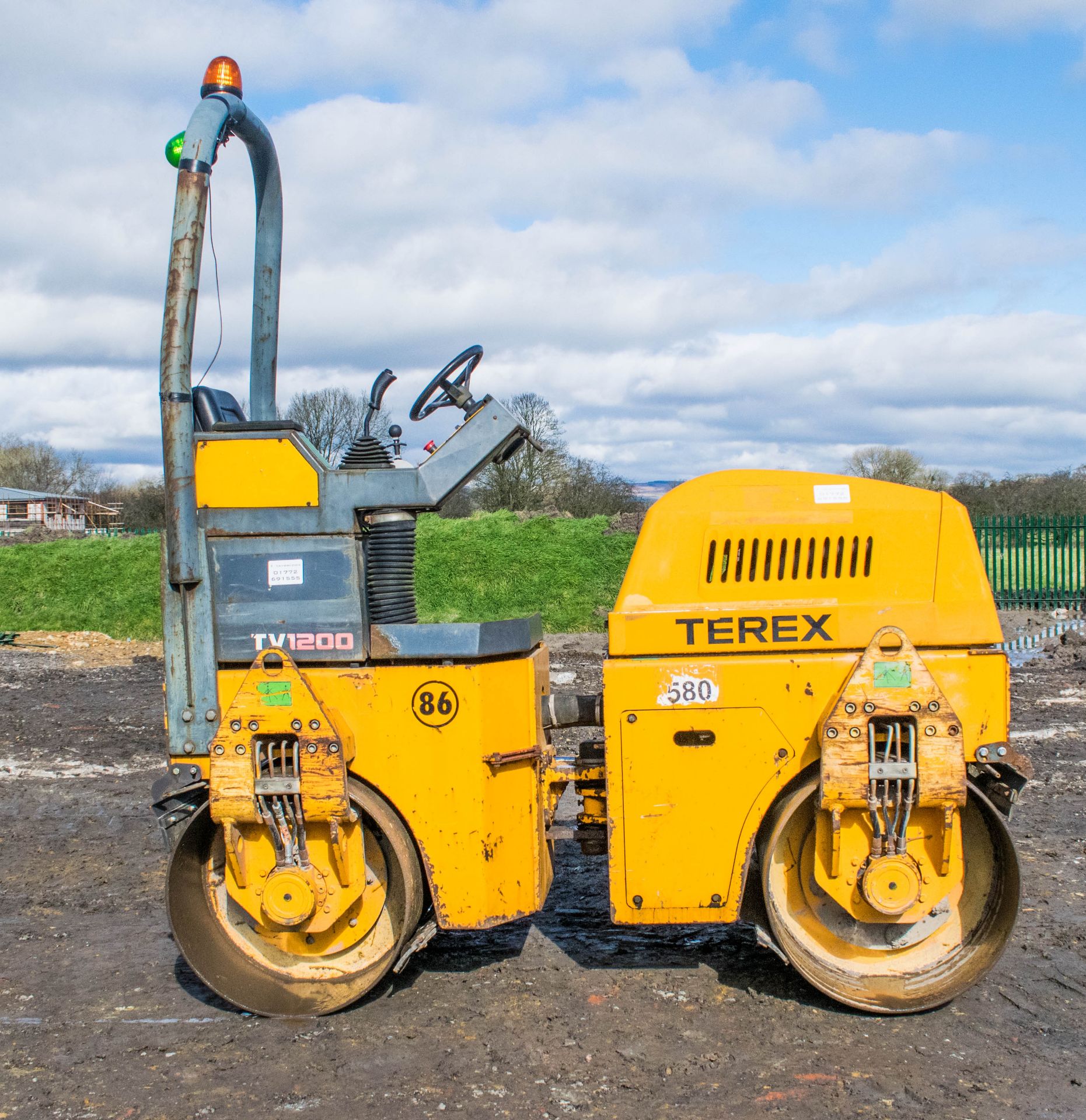 Benford Terex TV1200 double drum roller Year: 2005 S/N: E507CC216 Recorded Hours: 1618 86 - Image 8 of 14