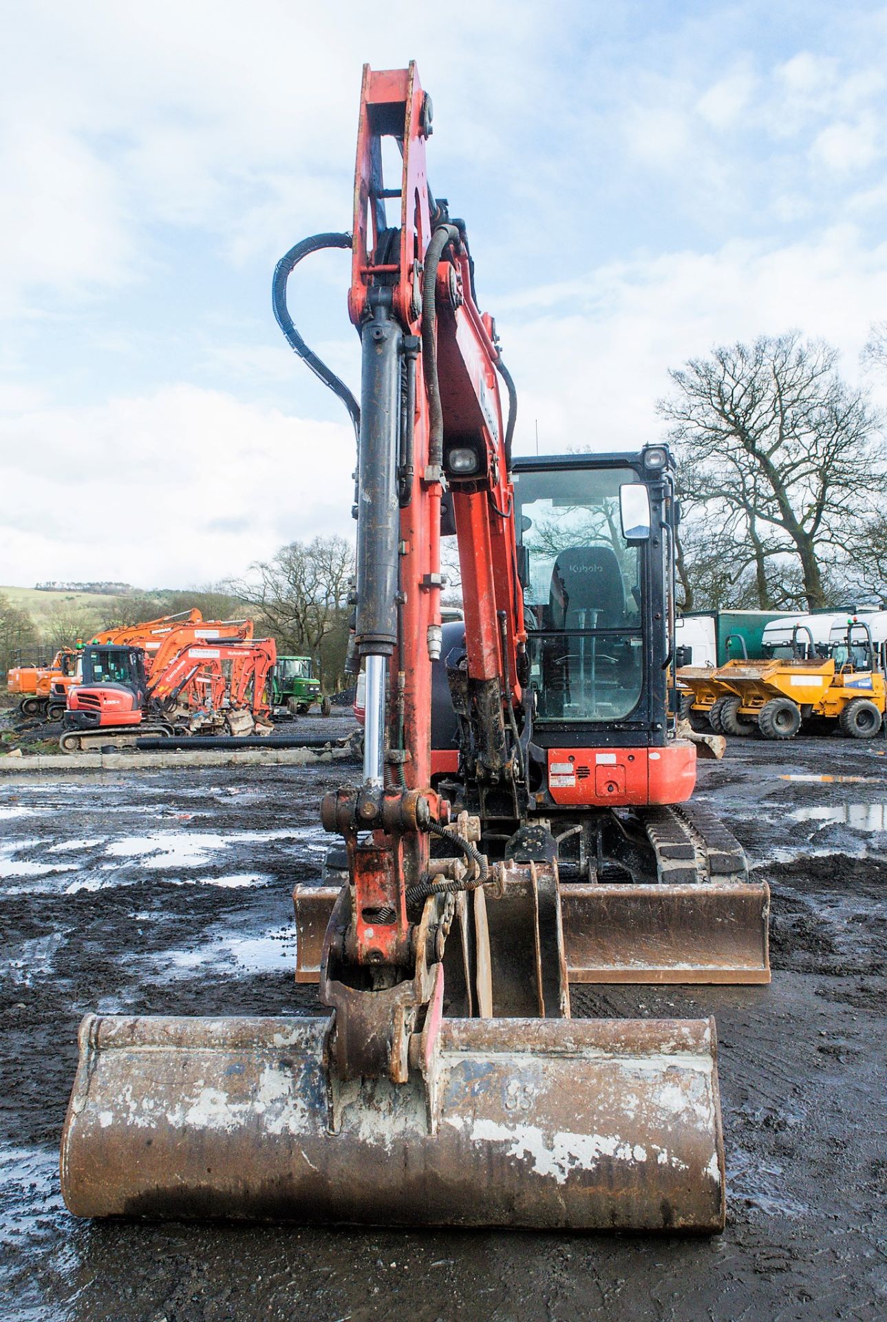 Kubota U55-4 5.5 tonne rubber tracked mini excavator Year: 2010 S/N: 50262 Recorded Hours: 6009 - Image 5 of 23