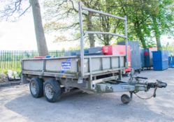 Ifor Williams LM85G 8 ft x 5 ft 6 inch tandem axle dropside trailer S/N: 410933