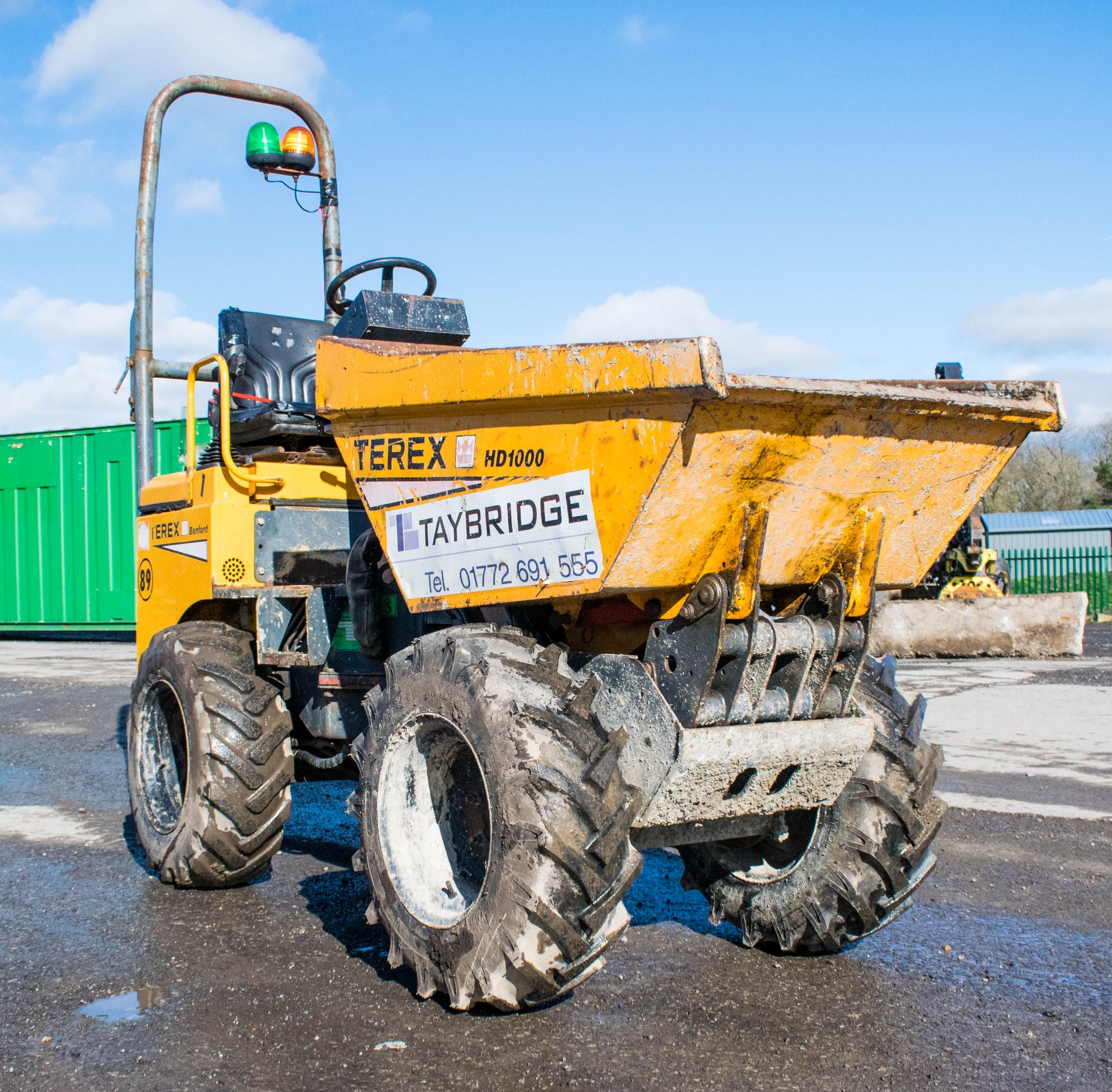 Benford Terex HD1000 1 tonne high tip dumper Year: 2003 S/N: E301HM826 Recorded Hours: Not displayed - Image 2 of 16