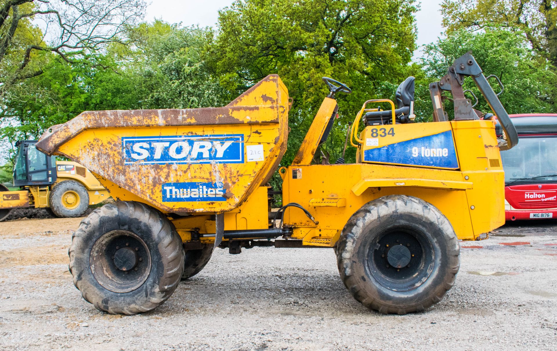 Thwaites 9 tonne straight skip dumper  Year: 2008 S/N: B5227 Recorded Hours: 4181 834 - Image 7 of 18