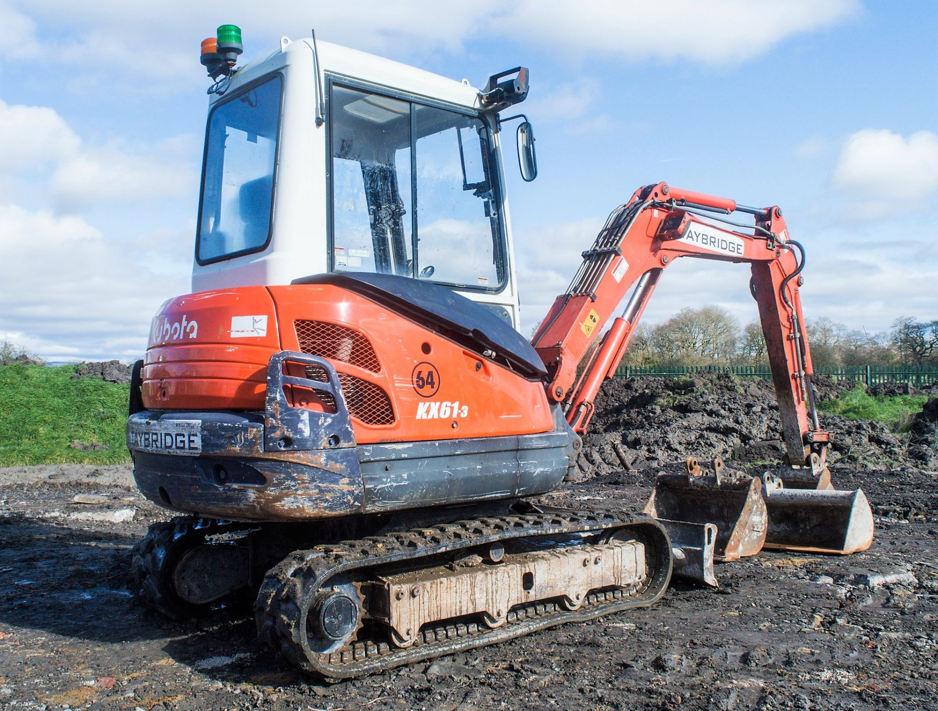 Kubota KX61-3 2.6 tonne rubber tracked mini excavator Year: 2006 S/N: 75311 Recorded Hours: 7076 - Image 4 of 23