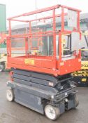 Sky Jack battery electric 8 metre scissor lift access platform Year: 2009 S/N: 22013331 Recorded