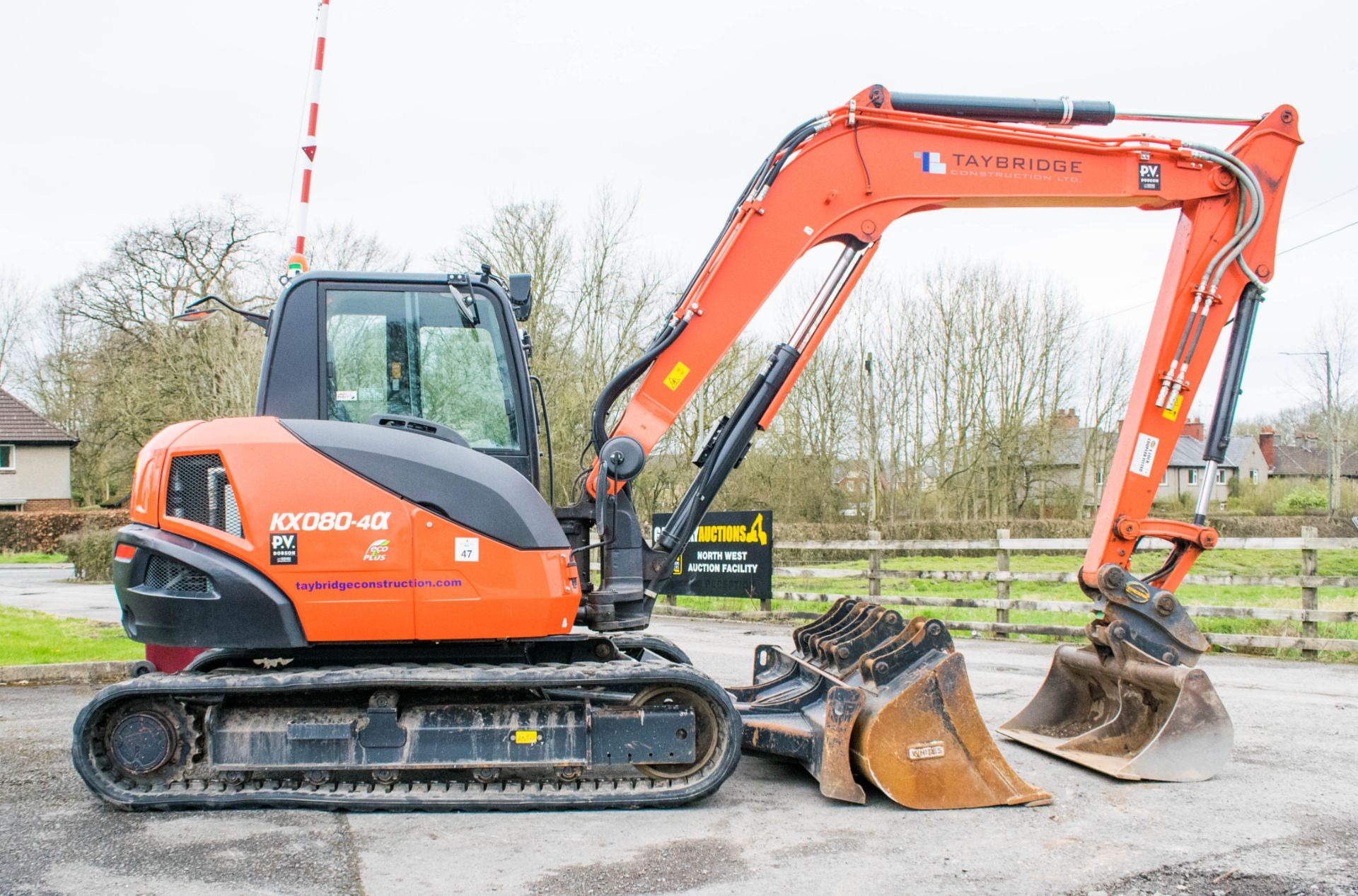 Kubota KX80 8 tonne rubber tracked midi excavator Year: 2018 S/N: 45742 Recorded Hours: 762 - Image 7 of 22