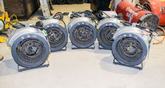 5- Elite 240 volt fan heaters ** Photograph for display purposes **