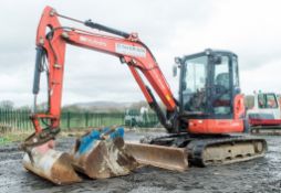 Kubota U55-4 5.5 tonne rubber tracked mini excavator Year: 2012 S/N: 51331 Recorded Hours: 5431