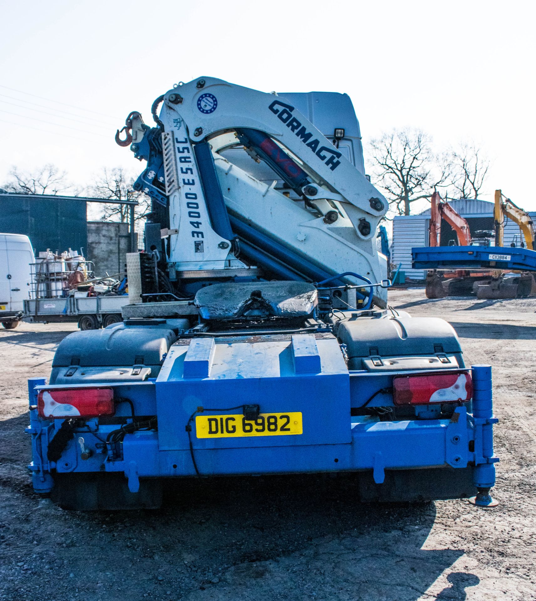 Man TGX 26.480 6 x 2 rear lift manual crane tractor unit Registration Number: DIG 6982 Date of - Image 6 of 19