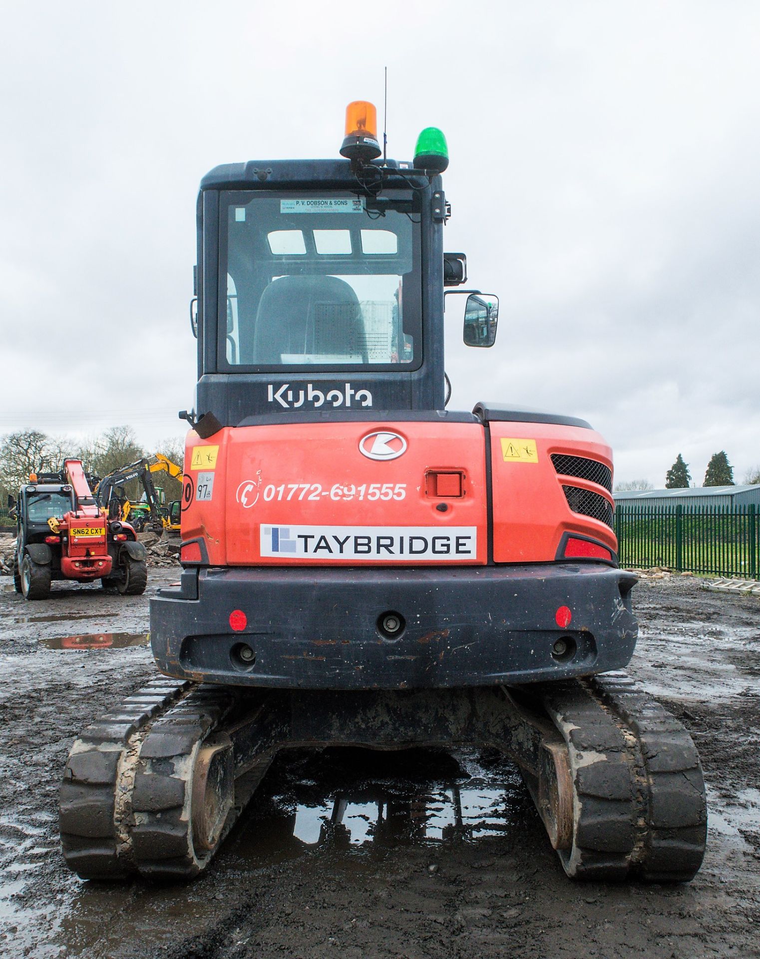 Kubota U55-4 5.5 tonne rubber tracked mini excavator Year: 2012 S/N: 51331 Recorded Hours: 5431 - Image 6 of 23