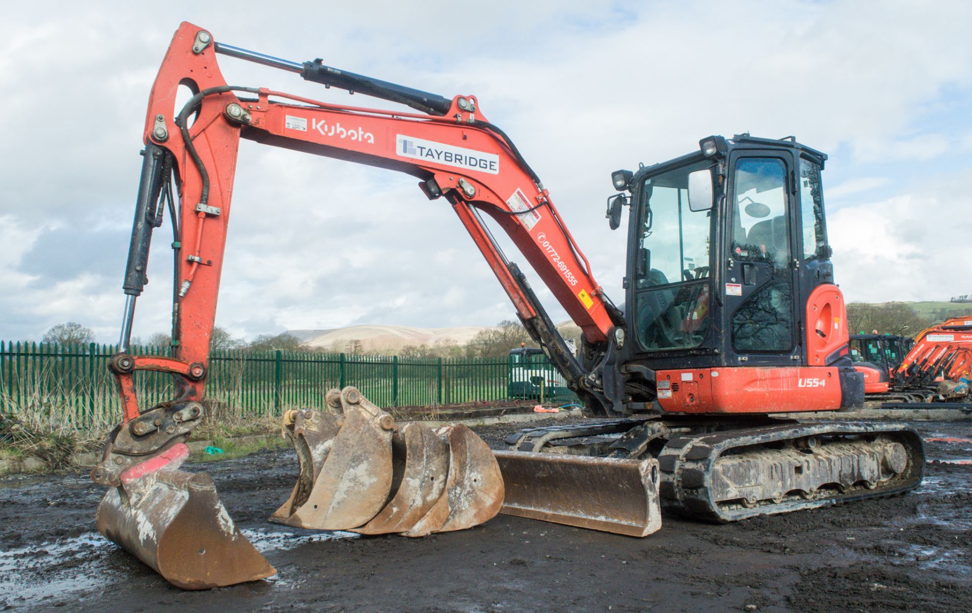 Kubota U55-4 5.5 tonne rubber tracked mini excavator Year: 2010 S/N: 50262 Recorded Hours: 6009