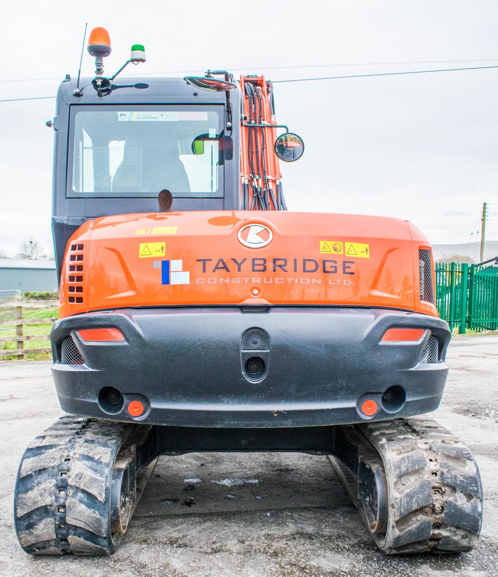 Kubota KX80 8 tonne rubber tracked midi excavator Year: 2018 S/N: 45742 Recorded Hours: 762 - Image 6 of 22