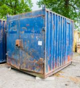 10 ft x 8 ft steel storage container