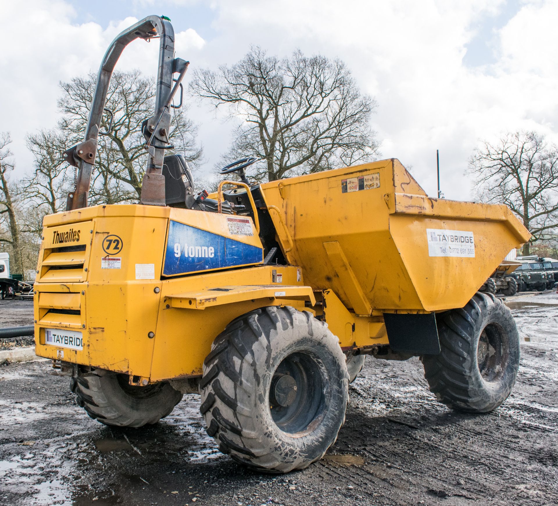 Thwaites 9 tonne straight skip dumper Year: 2007 S/N: 3190 Recorded Hours: 2993 72 - Image 3 of 18