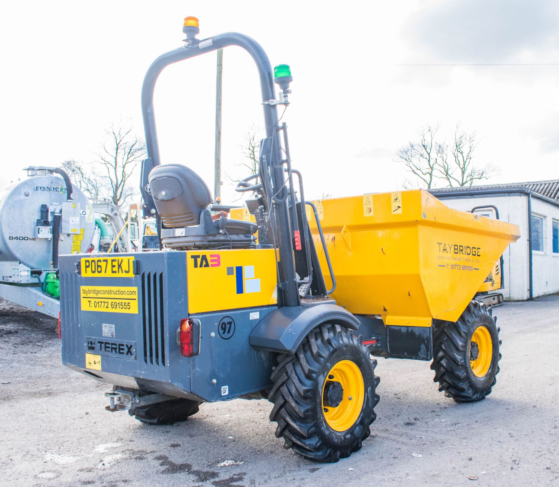 Mecelac 3 tonne straight skip dumper Year: 2017 S/N: 3627 Recorded Hours: 351 - Image 3 of 18