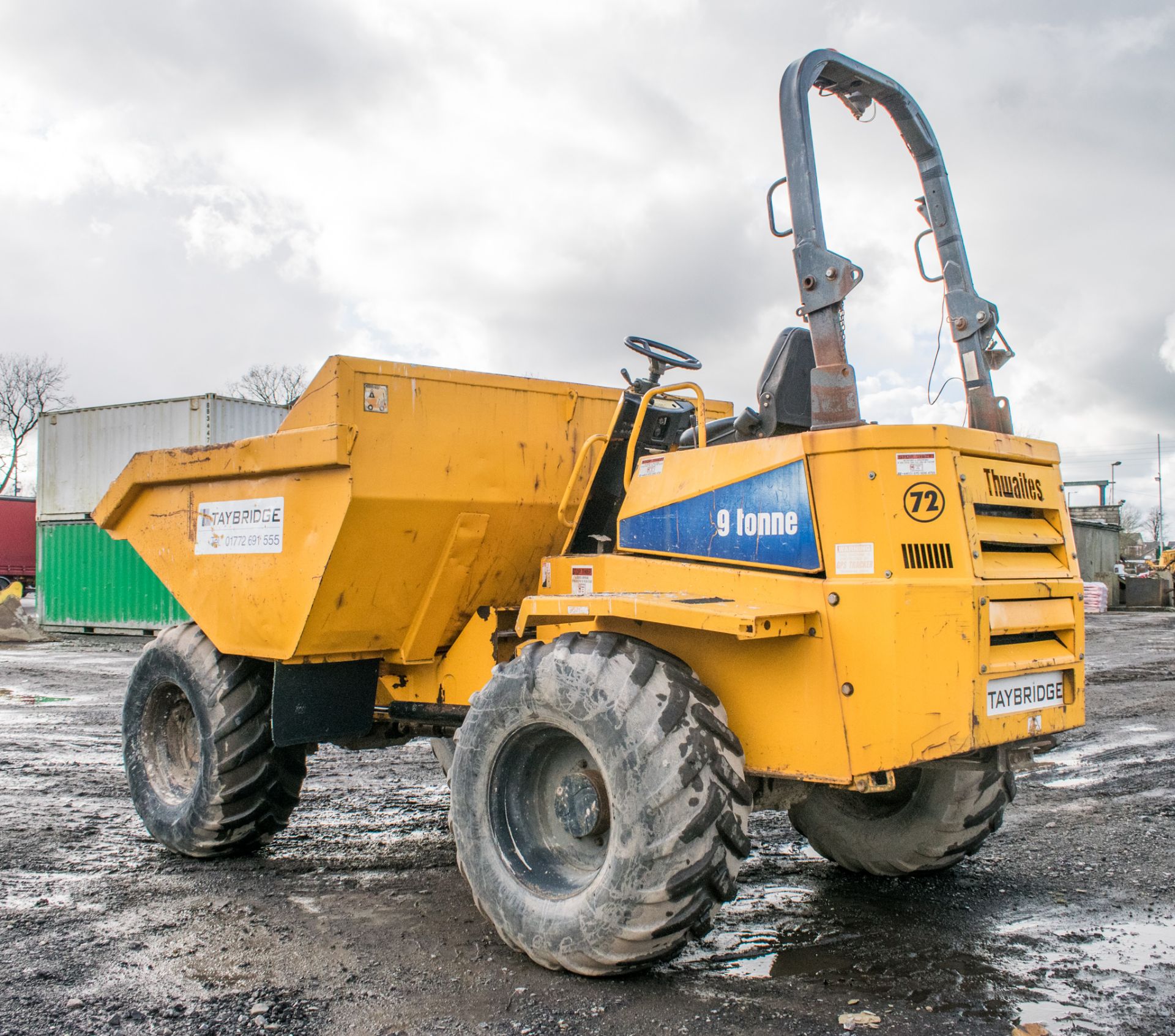 Thwaites 9 tonne straight skip dumper Year: 2007 S/N: 3190 Recorded Hours: 2993 72 - Image 4 of 18