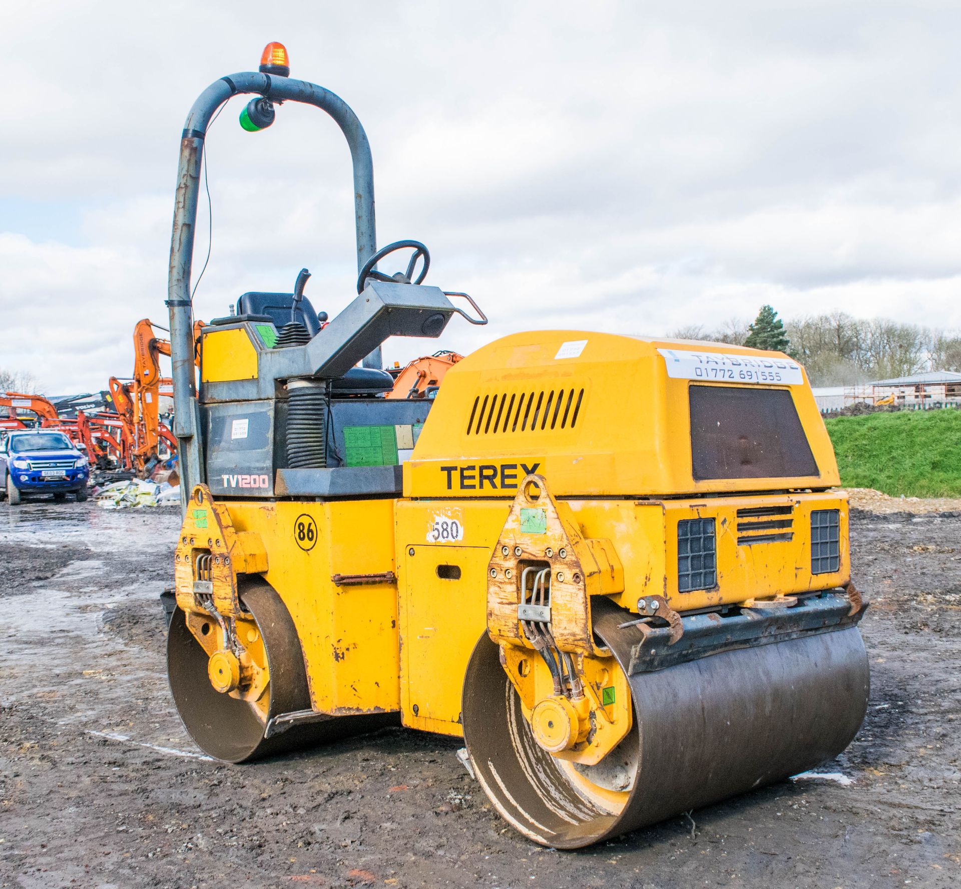 Benford Terex TV1200 double drum roller Year: 2005 S/N: E507CC216 Recorded Hours: 1618 86 - Image 2 of 14