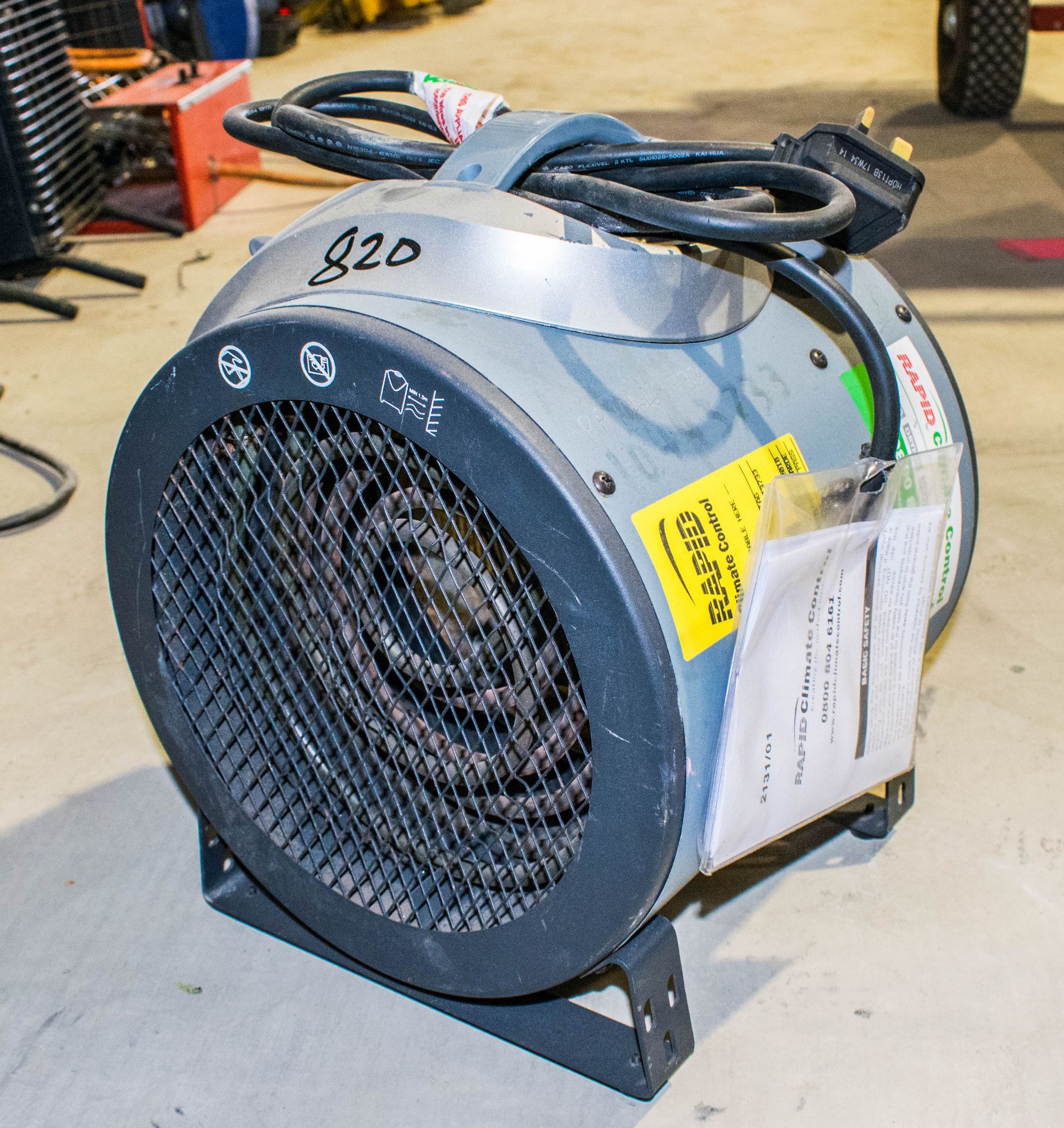 Elite 240 volt fan heater