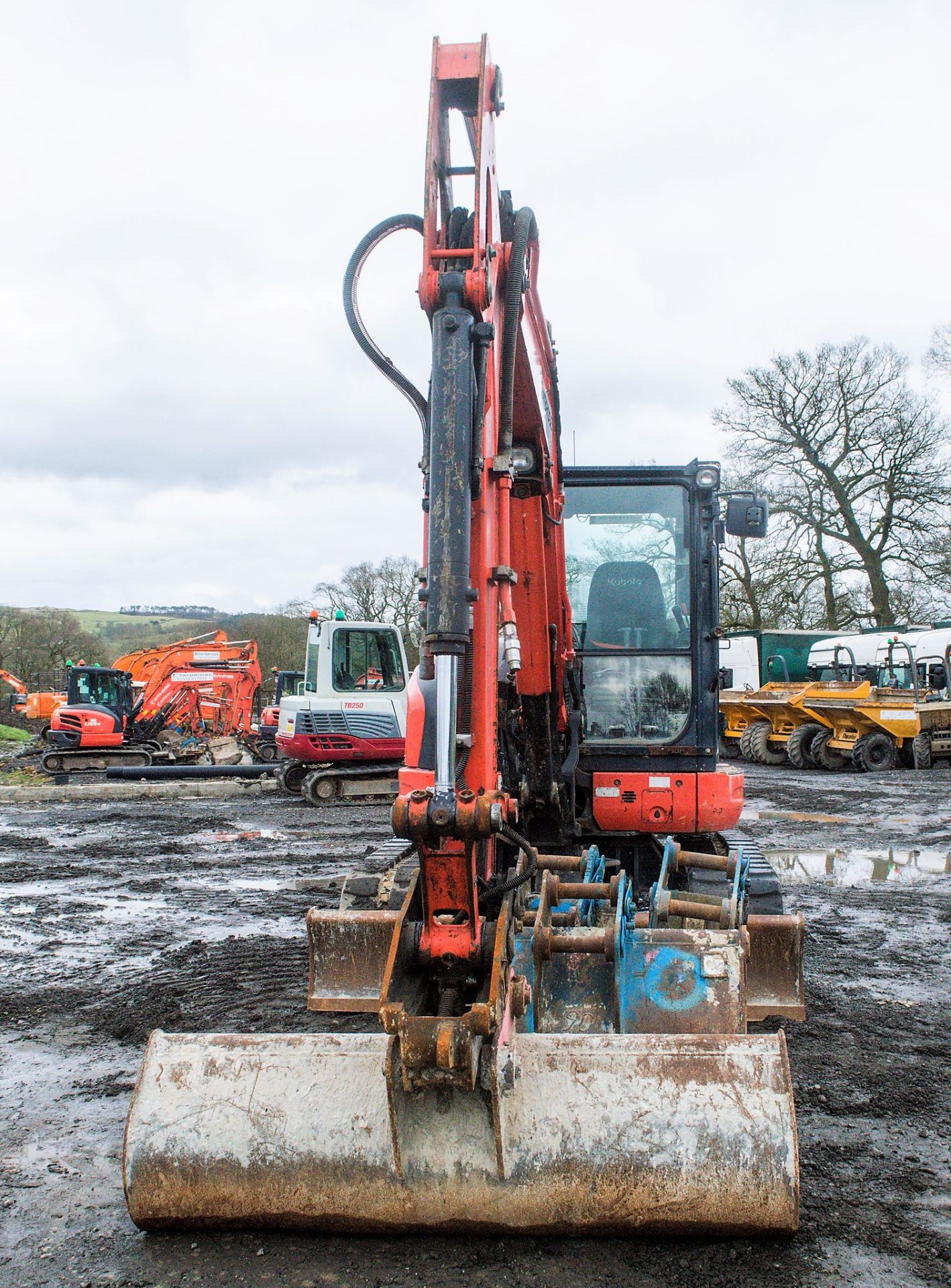 Kubota U55-4 5.5 tonne rubber tracked mini excavator Year: 2012 S/N: 51331 Recorded Hours: 5431 - Image 5 of 23