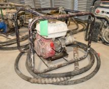 Petrol driven concrete poker drive unit c/w poker flex