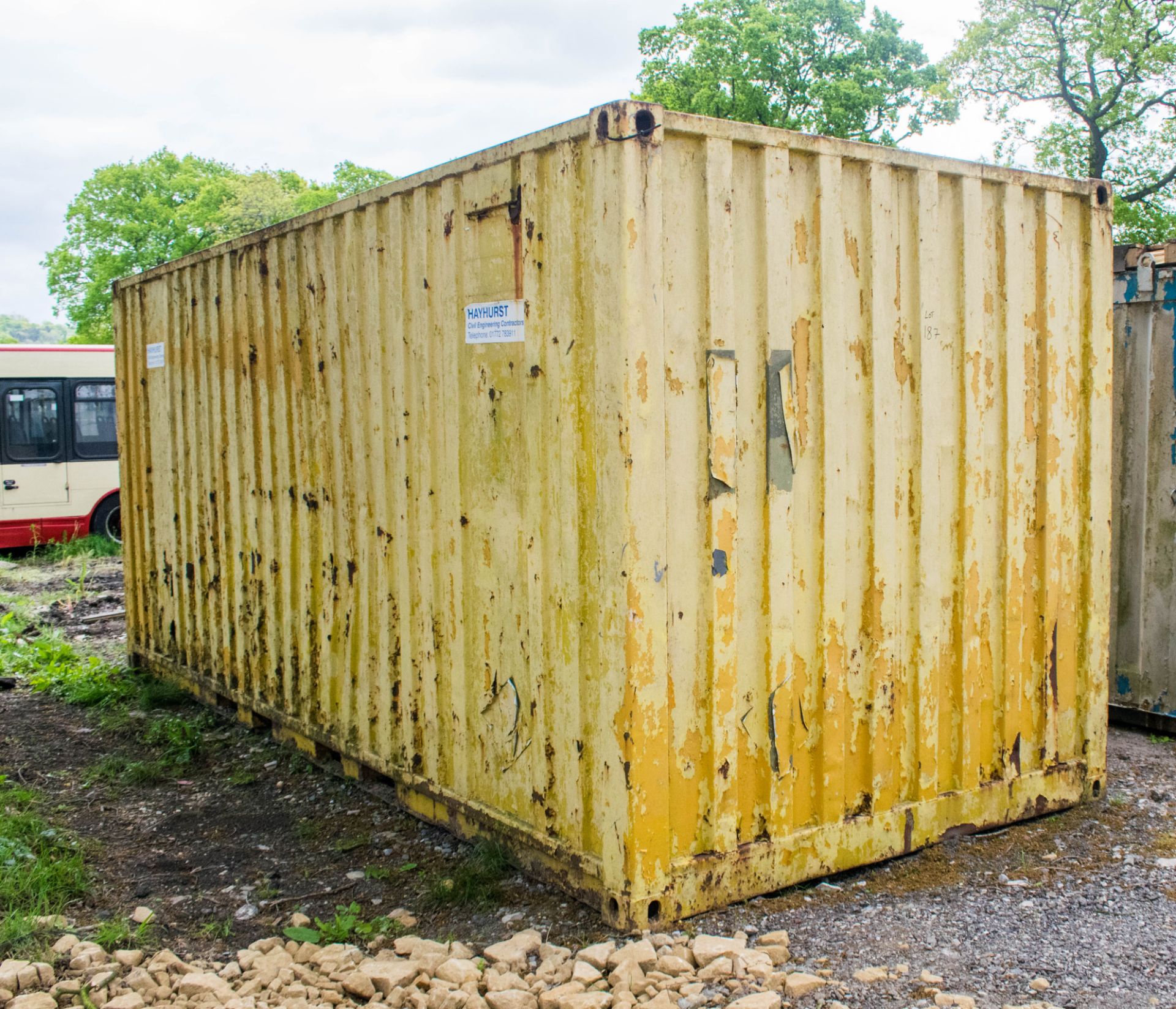 21 ft x 8 ft steel shipping container - Image 2 of 4