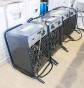 4 - Rhino 240v fan heaters ** Plugs cut off **