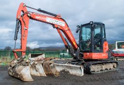 Kubota U55-4 5.5 tonne rubber tracked mini excavator Year: 2012 S/N: 51333 Recorded Hours: 4930