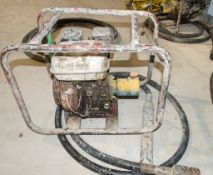 Petrol driven concrete poker drive unit c/w poker flex