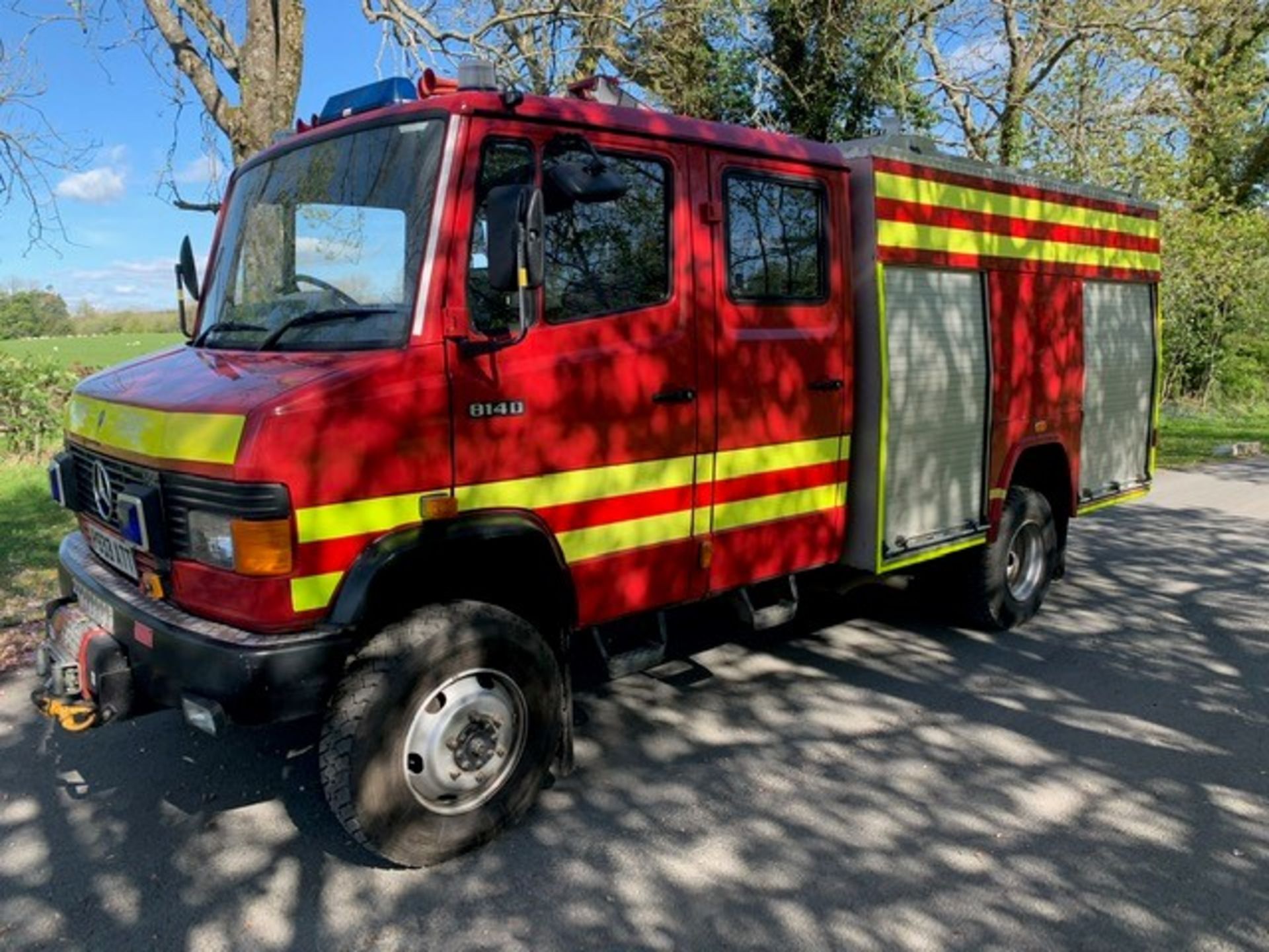 Mercedes Benz 814D 4 wheel drive fire engine Registration Number: P933 ATT Date of Registration: