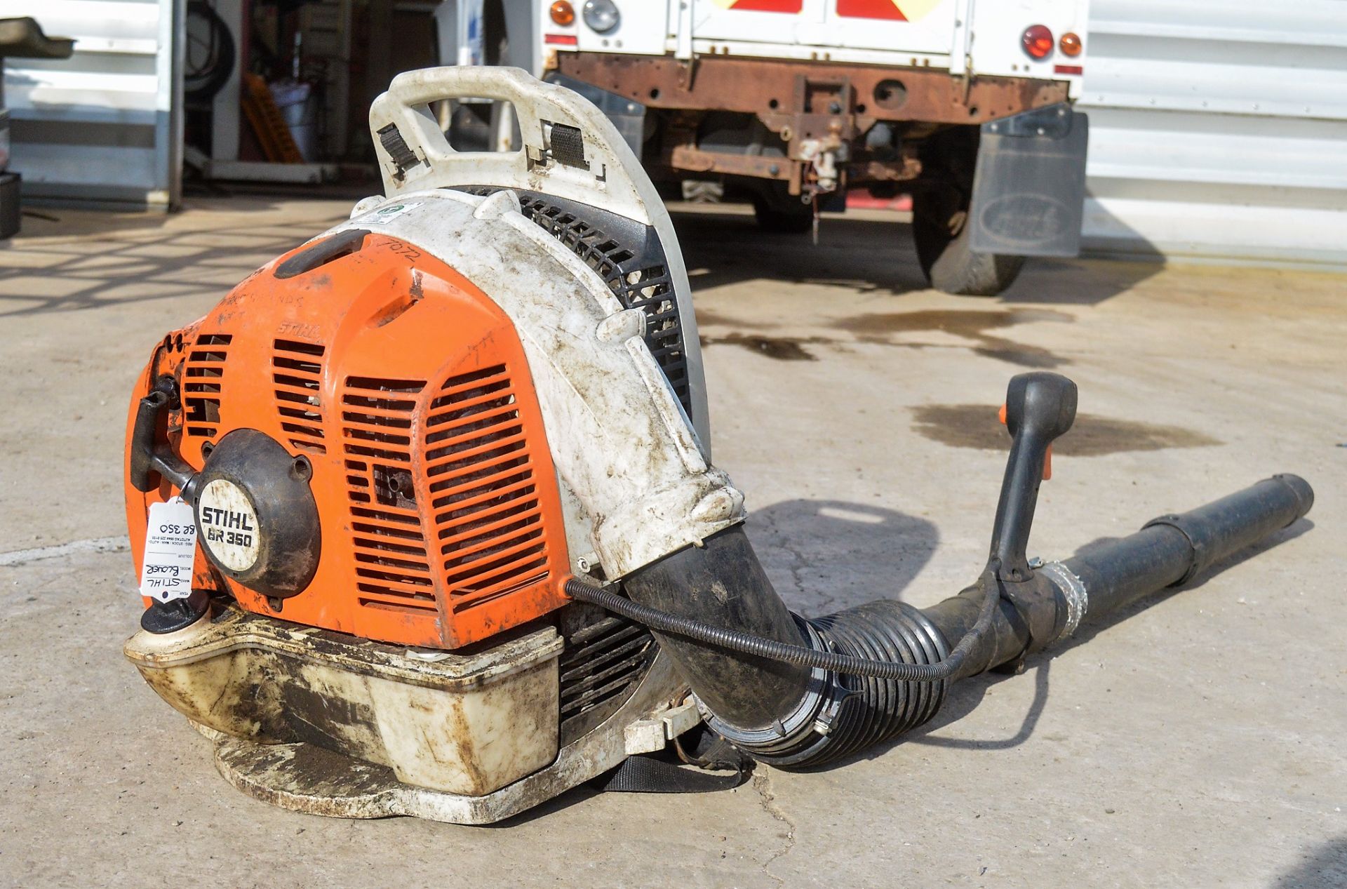 Stihl BR350 petrol driven back pack leaf blower