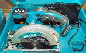 Makita 18 volt cordless circular saw  c/w charger, battery and carry case A675779