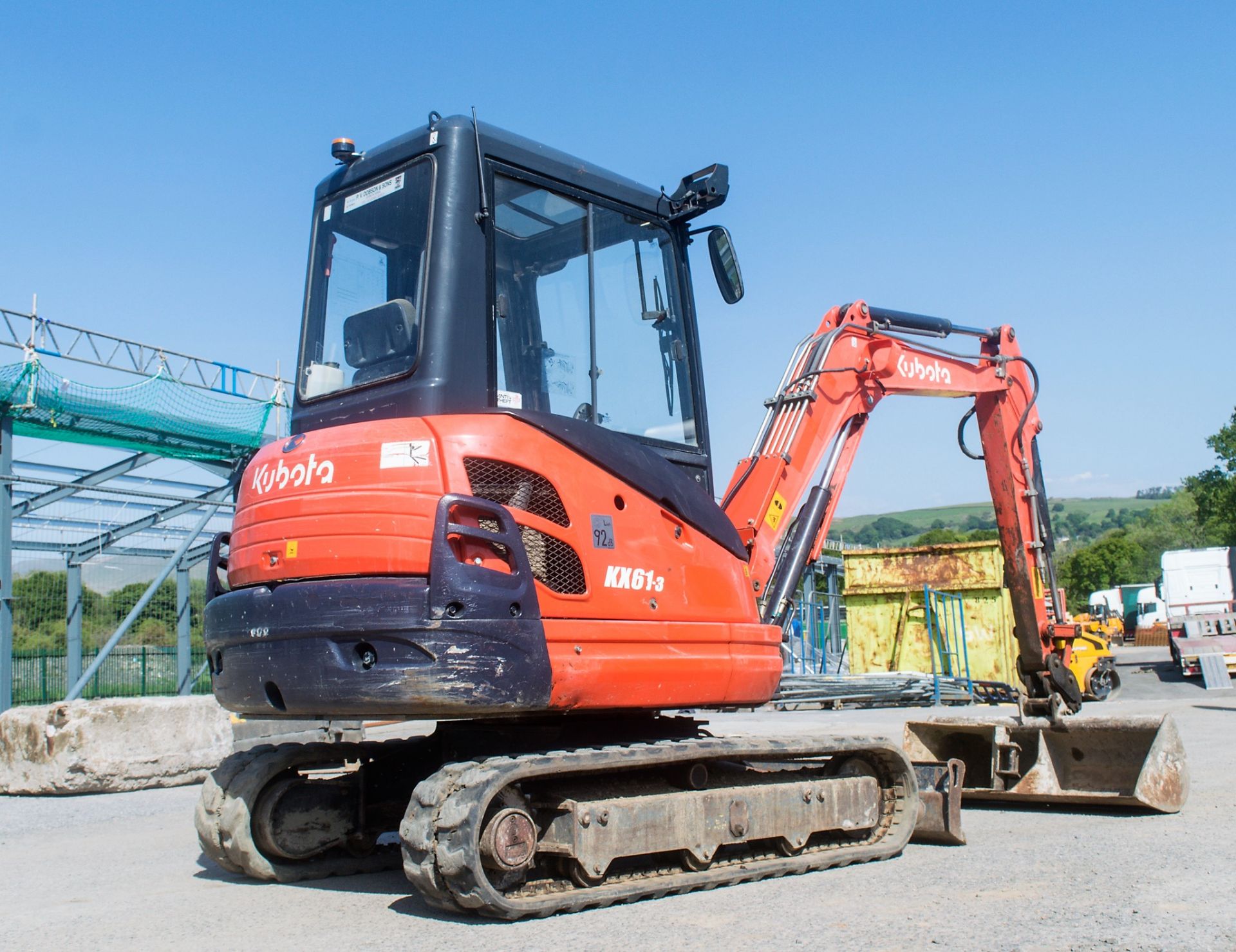 Kubota KX61-3 2.5 tonne rubber tracked mini excavator Year: 2013 S/N: 80221 Recorded Hours: 3158 - Image 4 of 22