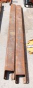 Pair of steel extension forks A750249