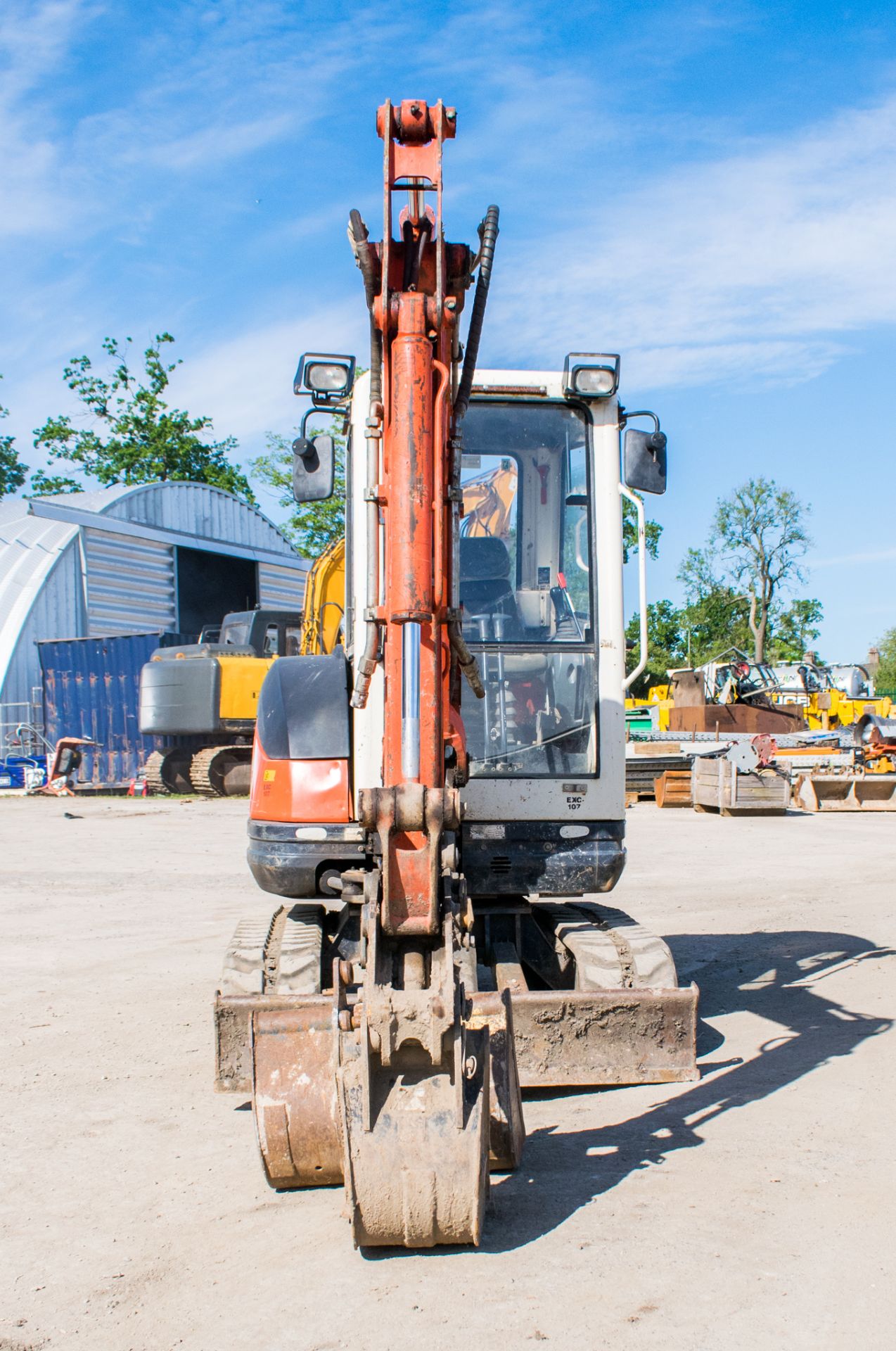 Kubota 61-3 2.6 tonne rubber tracked mini excavator Year: 2012 S/N:79112 Recorded hours: 3890 blade, - Image 5 of 16