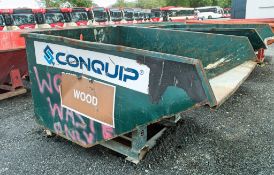 Conquip fork lift tipping skip