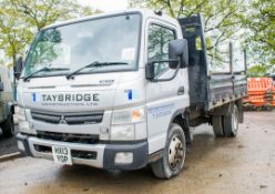 Mitsubishi Canter 7C15 7.5 tonne tipper Registration Number: HX13 YOP Date of Registration: 13/03/