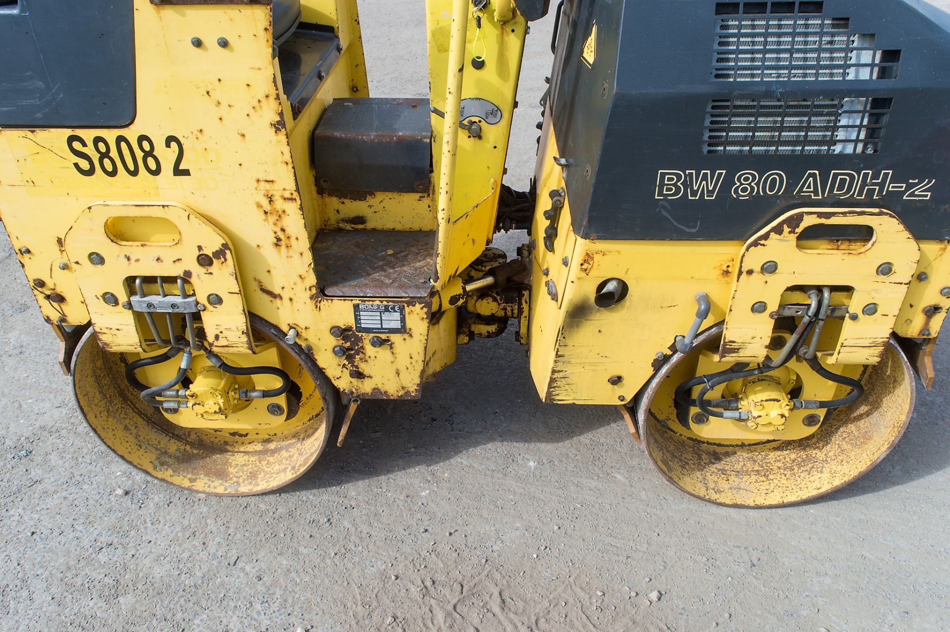 Bomag BW80 ADH-2 double drum ride on roller Year: 2007 S/N: 604256 Recorded Hours: 1503 S8082 - Image 10 of 14