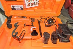 Paslode IM 65 nail gun  c/w charger, 2 batteries and carry case  A735477