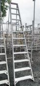 12 tread aluminium step ladder