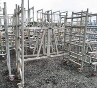 2 - aluminium mobile scaffold frames **Damaged**