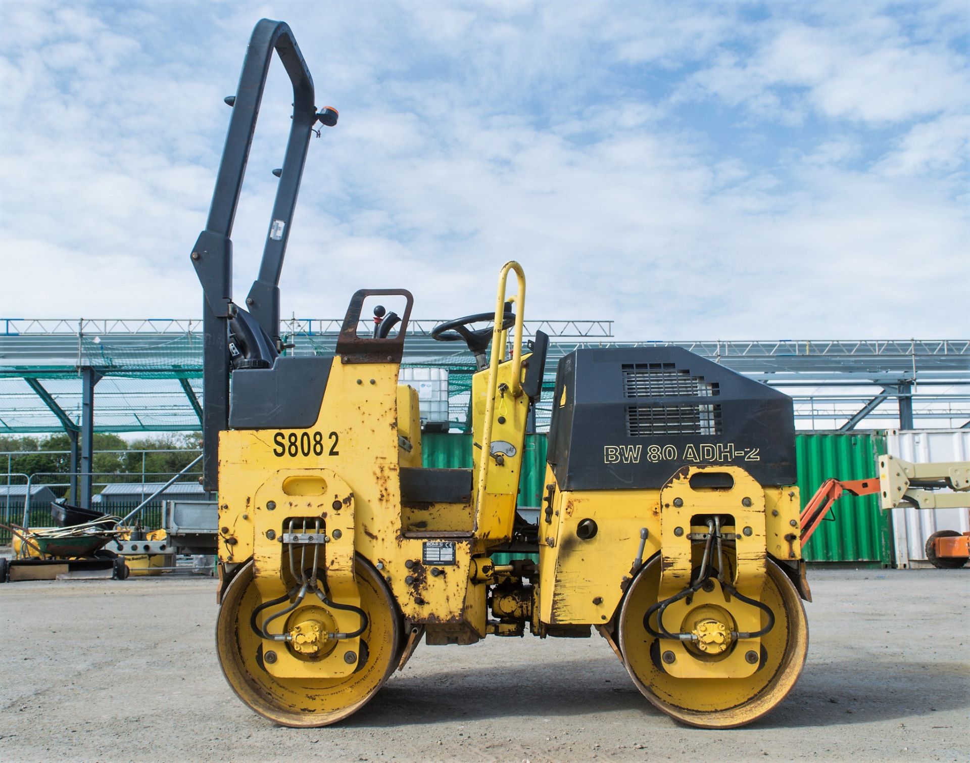 Bomag BW80 ADH-2 double drum ride on roller Year: 2007 S/N: 604256 Recorded Hours: 1503 S8082 - Image 7 of 14