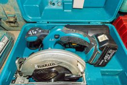 Makita 18 volt cordless circular saw  c/w charger, battery and carry case  A652512