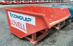 Conquip fork lift tipping skip