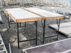 2 - trestle tables