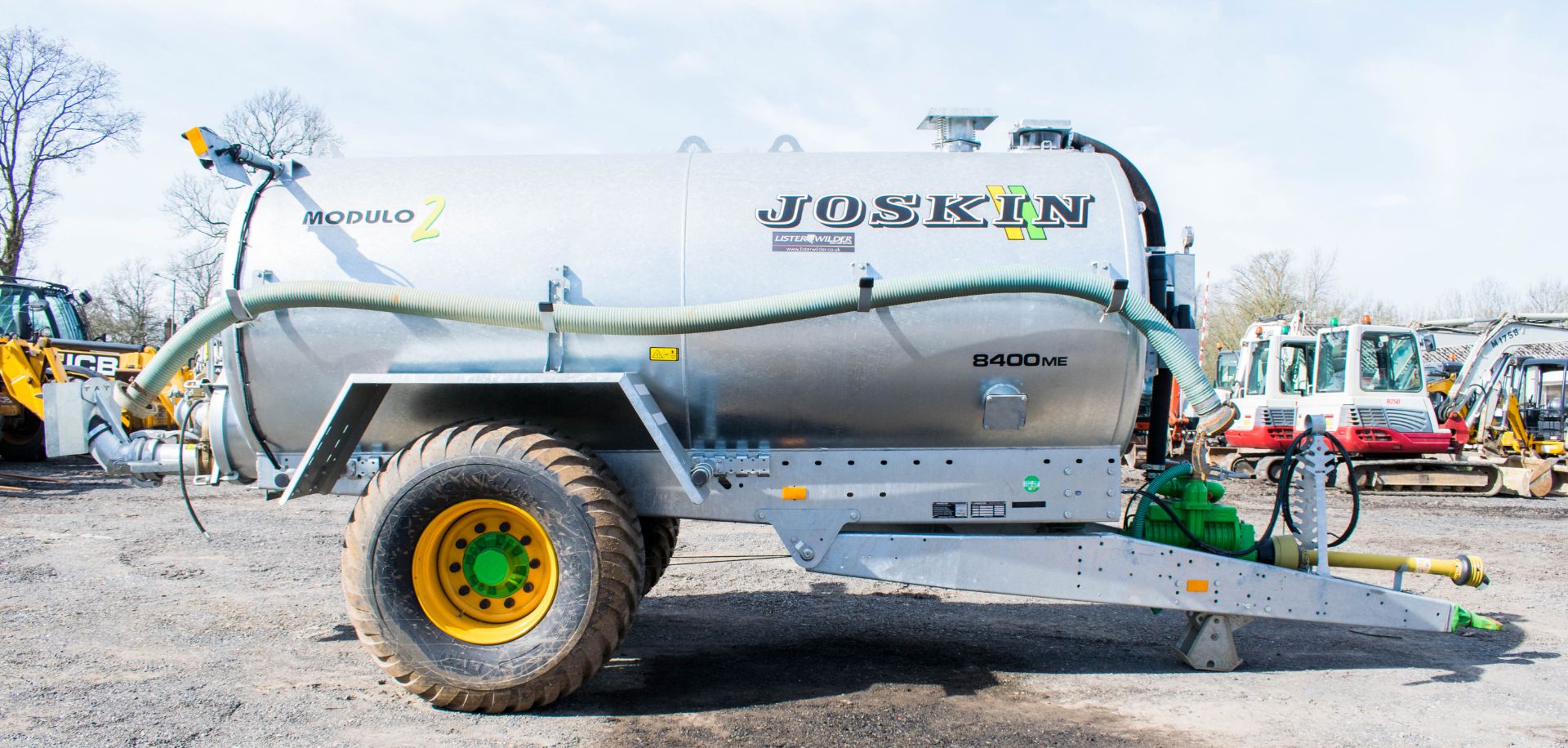 Joskin 8400ME 8500 litre galvanised slurry tanker  Year: 2019  S/N: 35721 c/w standard tractor - Image 8 of 13