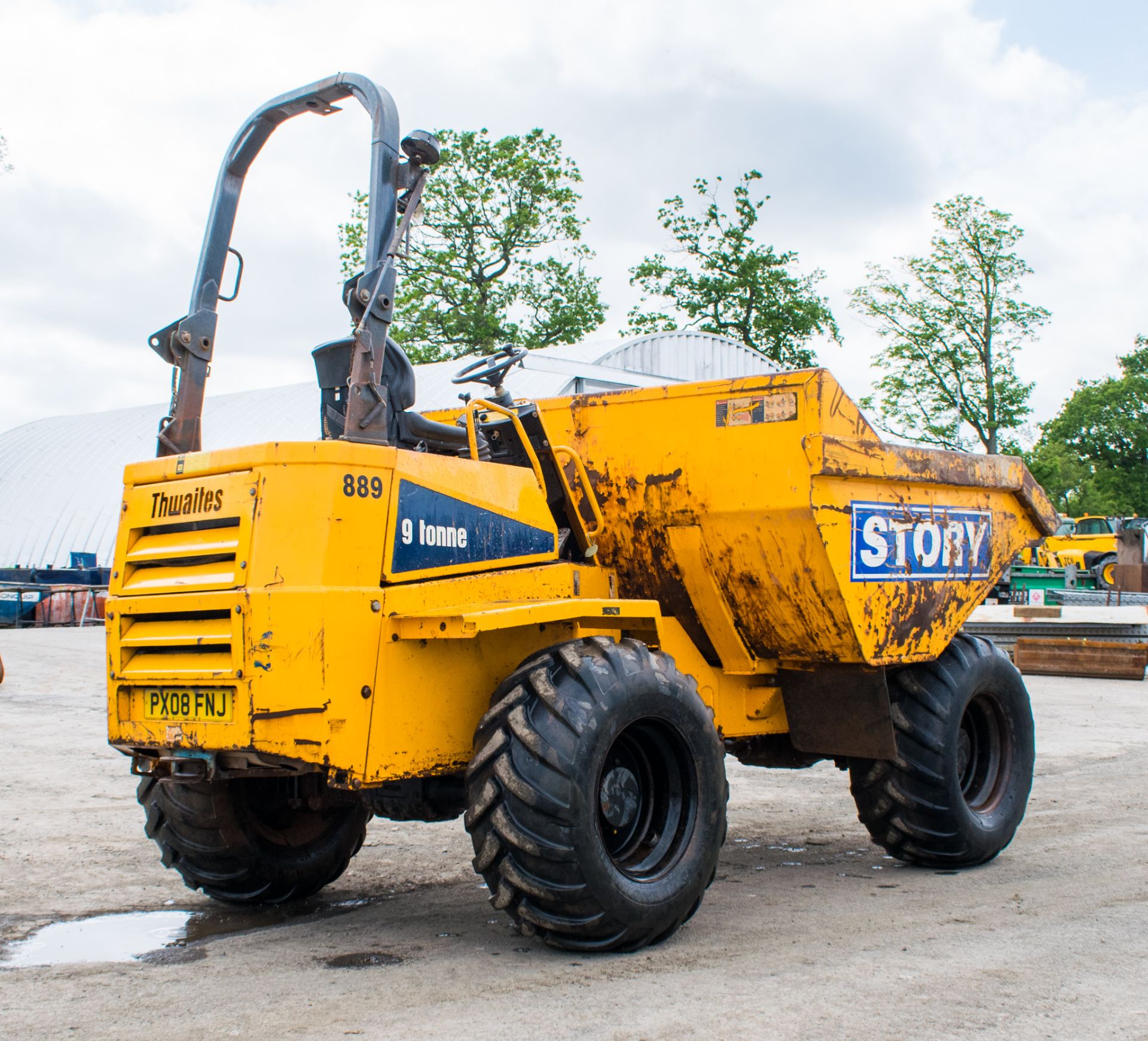 Thwaites 9 tonne straight skip dumper Year: 2008 S/N: Recorded Hours: 221 - Image 3 of 18