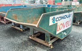 Conquip fork lift tipping skip