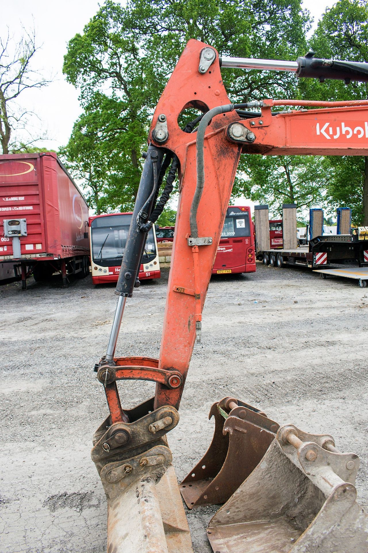 Kubota U48-4 4.8 tonne rubber tracked excavator Year: 2011  S/N: 50514 Recorded hours: 3831 blade, - Image 14 of 21