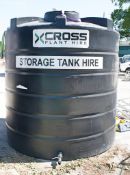 10,000 litre plastic water storage tank EN1983